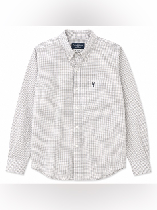 Psycho Bunny Other - Psycho Bunny Robert Godley Men’s XL Plaid Button Down Shirt Cotton Beige